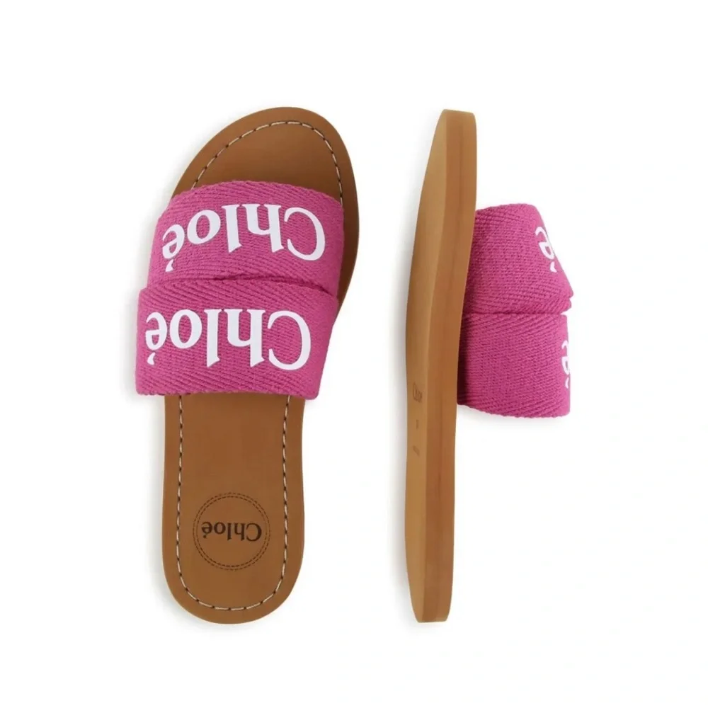 EUC Chloe Kids Logo Sandals